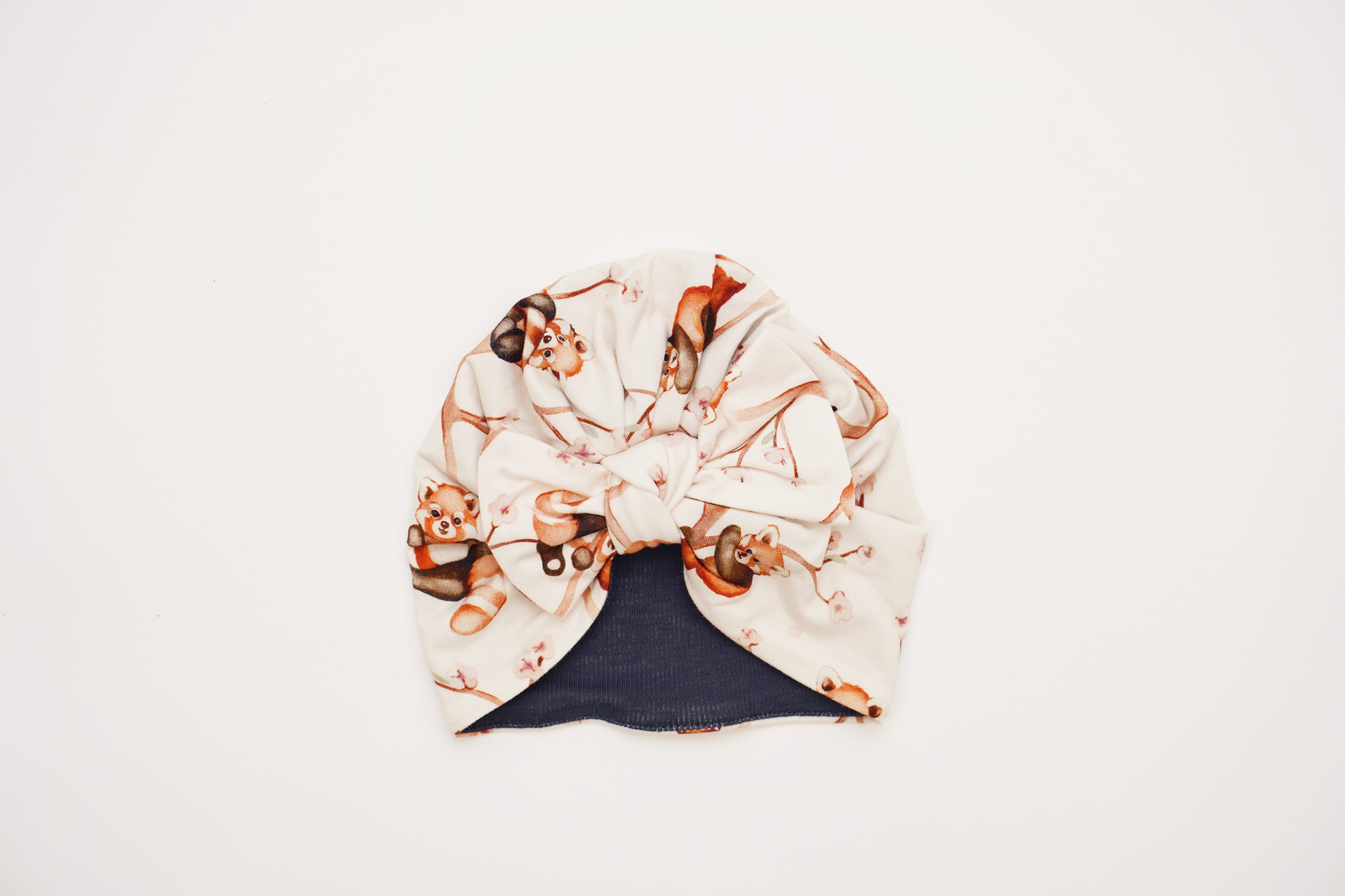 p잰Love Flower piercing beanie ribbed-knit-beanie-navy-front-